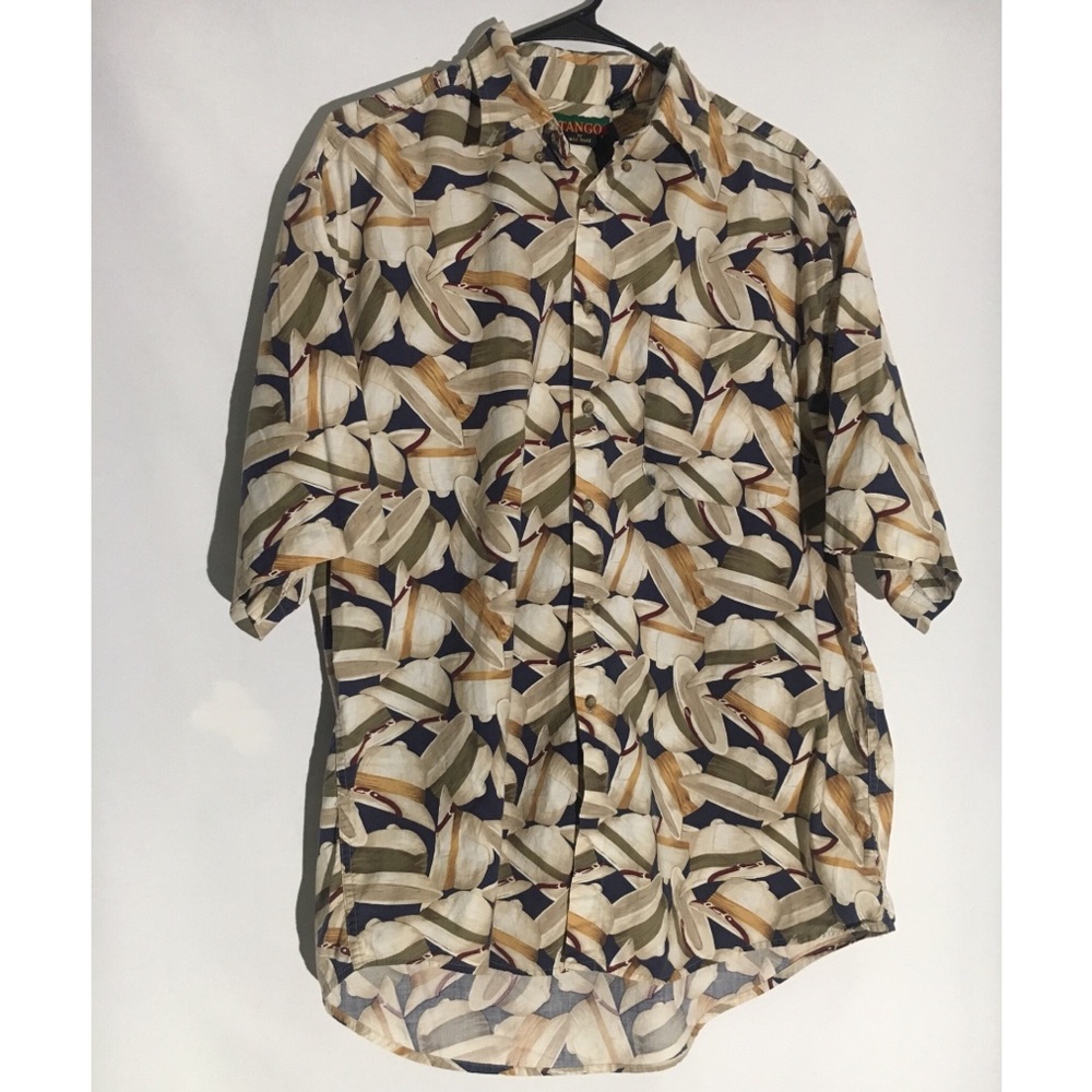 Tango by Max Raab Vintage Casual Button Up Size L